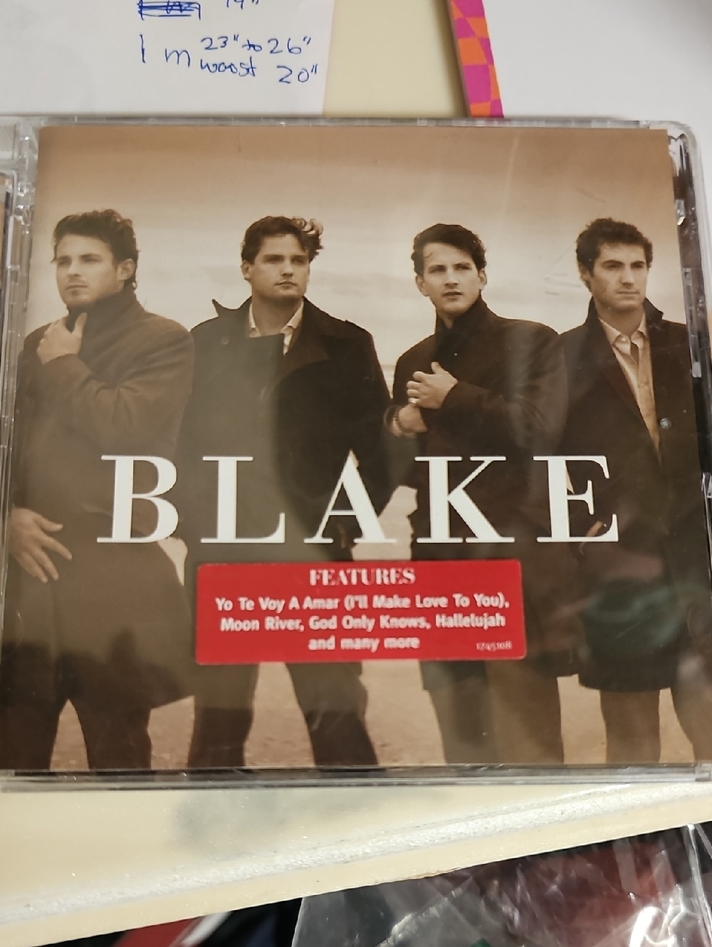 Blake Self-Titled CD Album - Sepia Cover